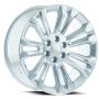 O.E. Revolution 158 24X10 6X139.7 +24 Cb 78.1 Silver & Machined