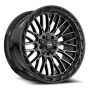 Vortek VRP-502 FORZA 20x9.0 5x127 5x139.7 0 Cb 78.1 Black & Diamond Cut Center With Dark Tint