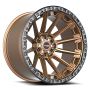 Vortek VRT-601 SPARTAN 24x10 6x135 6x139.7 0 Cb 106.1 Matte Bronze With Black Bead Ring