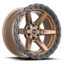 Vortek VRT-602 ARGON 20x10 6x135 6x139.7 -24 Cb 106.1 Matte Bronze With Black Bead Ring