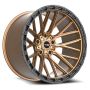 Vortek VRT-608 APOLLO 20x10 5x127 5x139.7 -24 Cb 78.1 Matte Bronze With Black Bead Ring