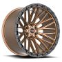 Vortek VRT-608 APOLLO 20x10 6x135 6x139.7 -12 Cb 106.1 Matte Bronze With Black Bead Ring