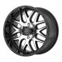 AR910 18X9 5X4.5 G-BLK MACH 00MM 83.1CB