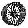 Arvano ART-1 Novara 20X10 6x135 -12 Cb 87.1 Gloss Black & Brushed