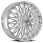 Azara Aza-522 24X9 6X135 6X139.7 +25 Cb 87.1 Nano Chrome