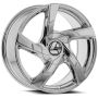 Azara AZA-524 20x8.5 5x108 5x114.3 +35 Cb 74.1 Gloss Black & Machined