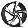 Azara AZA-524 22x8.5 5x114.3 5x120 +38 Cb 74.1 Gloss Black & Machined