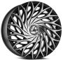 Azara AZA-525 20x8.5 5x112 5x114.3 +35 Cb 74.1 Gloss Black & Machined