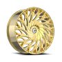 Azara AZA-525 20x8.5 5x114.3 5x120 +35 Cb 74.1 Nano Gold