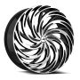 Azara AZA-531 30x9.5 6x135 6x139.7 +22 Cb 87.1 Gloss Black & Machined