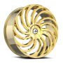 Azara AZA-534 20x8.5 5x112 5x114.3 +35 Cb 74.1 Gloss Black & Machined