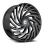 Azara AZA-536 30x9.5 5x 6x Blank +15 Cb 78.1 Gloss Black & Machined