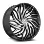 Azara AZA-537 18x8 5x100 5x114.3 +35 Cb 74.1 Gloss Black & Machined