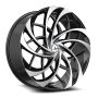 Azara AZA-540 20x8.5 5x112 5x114.3 +35 Cb 74.1 Gloss Black & Machined