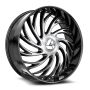 Azara AZX-101 22x9.5 5x115 5x120 +15 Cb 74.1 Gloss Black & Machined