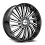 Azara AZX-102 18X8.0 5x100 5x114.3 +35 Cb 74.1 Gloss Black & Machined