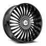 Azara AZX-103 28x9.5 6x Blank +15 Cb 78.1 Gloss Black & Machined