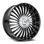 Azara AZX-103 30x9.5 6x135 6x139.7 +22 Cb 87.1 Gloss Black & Machined