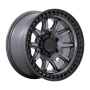 BR CALICO 17X8.5 5X4.5 72 M-GMTL BLK +34