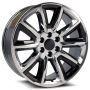 O.E. Revolution C-08 22X9 6X139.7 +31 Cb 78.1 Chrome + Black Inserts