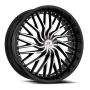 Cavallo CLV-43 22x9.5 6x135 6x139.7 +25 Cb 108 Gloss Black & Machined