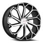 Cavallo CLV-51 22x9.5 5x115 5x120 +15 Cb 74.1 Gloss Black & Machined