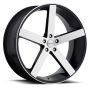 Cavallo CLV-5 20x8.5 5x120 +35 Cb 74.1 Gloss Black & Machined