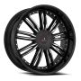 Cavallo CLV-54 22x9.5 5x115 5x120 +15 Cb 74.1 Gloss Black & Machined