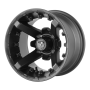 BATTLE UTV 12X7 FLAT BLACK -47MM