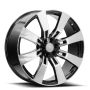 O.E. Revolution G-02 26X10 6X139.7 +31 Cb 78.1 Gloss Black & Machined