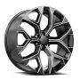 OE. Revolution G-09 22X9 6X139.7 +24 Cb 78.1 Gloss Black & Milled