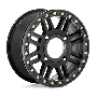 CAGE UTV BL 15X10 4X137 S-BLK BLK-RG +0