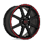 MR142 18X8 5X4.5/120 S-BLK RED 45MM
