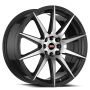 Spec-1 SP-51 20x8.5 5x114.3 5x120 +38 Cb 73.1 Gloss Black & Machined