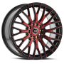 Spec-1 SP-55 18x8 5x100 5x114.3 +38 Cb 73.1 Gloss Black & Red Machined