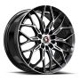 Spec-1 SP-57 18x8.0 5x112 5x114.3 +38 Cb 73.1 Gloss Black & Machined