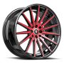 Spec-1 SP-69 19x8.5 5x112 5x114.3 +38 Cb 73.1 Gloss Black & Red Machined