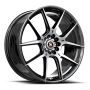 Spec-1 SP-71 20x8.5 5x114.3 5x120 +38 Cb 73.1 Gloss Black & Machined