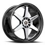 Spec-1 SPT-33 17x8.0 5x100 5x114.3 +38 Cb 73.1 Gloss Black & Machined
