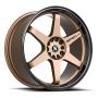 Spec-1 SPT-33 18x8.5 5x112 5x114.3 +38 Cb 73.1 Matte Bronze & Black Lip