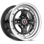 Spec-1 SPT-35 15x8.0 4x100 4x114.3 +25 Cb73.1 Gloss Black & Machined Lip