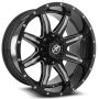 XF Off-Road XF-215 20x9 6x135 6x139.7 0 Cb 106.4 Gloss Black & Milled
