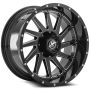XF Off-Road XF-216 20x9 6x135 6x139.7 +12 Cb 106.4 Gloss Black & Milled