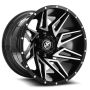 XF Off-Road XF-218 20X10 5X127 5X139.7 -12 Cb 78.1 Gloss Black & Machined