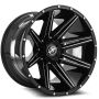 XF Off-Road XF-220 22X10 5X127 5X139.7 -18 Cb 78.1 Gloss Black & Milled