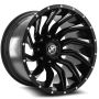 XF Off-Road XF-224 24x14 5x 6x Blank -76 Cb 78.1 Gloss Black & Milled