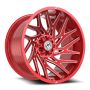 XF Off-Road XF-229 20x10 6x135 6x139.7 -24 Cb 106.4 Anodized Red & Milled