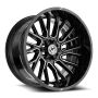 XF Off-Road XF-230 17x9 6x135 6x139.7 0 Cb 106.4 Gloss Black & Machined