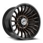 XF Off-Road XF-231 24x12 8x165.1 8x170 -44 Cb 125.2 Satin Black & Bronze Machined Double Dark Tint