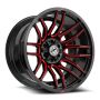 XF Off-Road XF-232 20x10 6x135 6x139.7 -24 Cb 106.4 Gloss Black & Red Milled